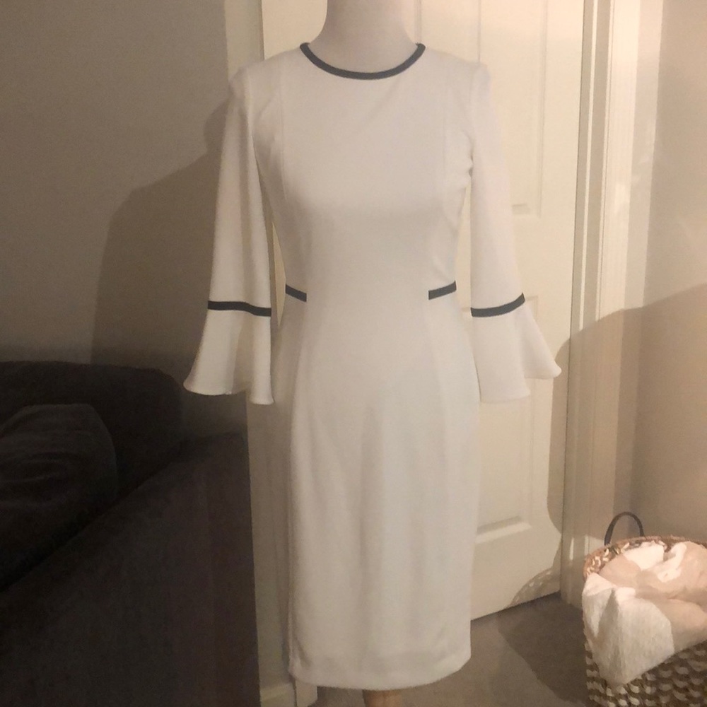 Calvin Klein White/Black Dress